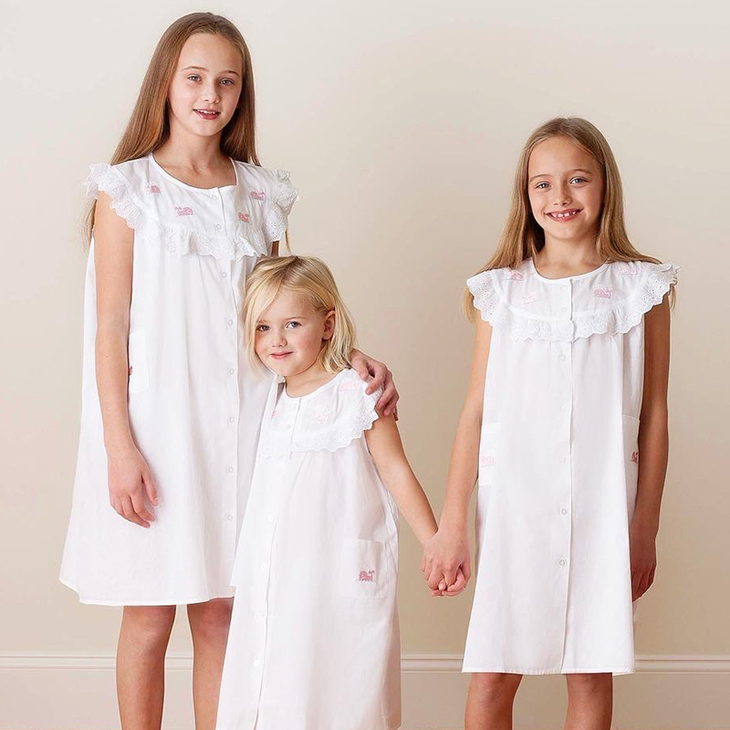 Little Girls White Cotton Dresses | Jacaranda Living